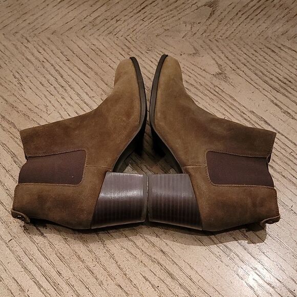Dark green brown ankle booties size 7 1/2 Anne Klein - Picture 6 of 9